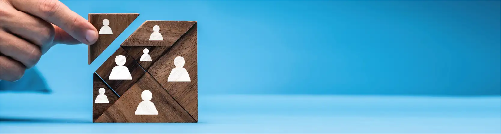 Blocks stacked together to create a cube, indicating the perfect fit for a team
