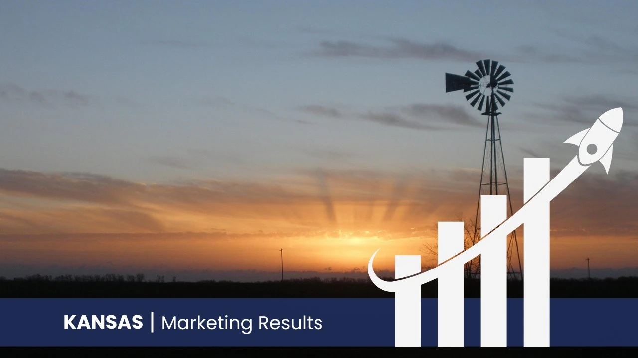 Classic Plains windmill silhouetted against a prairie sunset — Kansas dental marketing services 