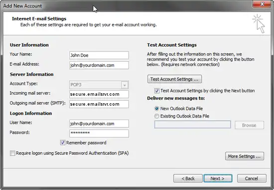 outlook 2010 setup instructional image 8