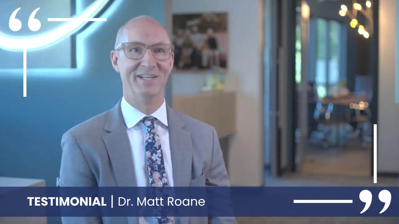 Dr. Matt Roane with a testimonial for WEO Media 