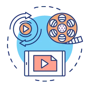 Video distribution icon