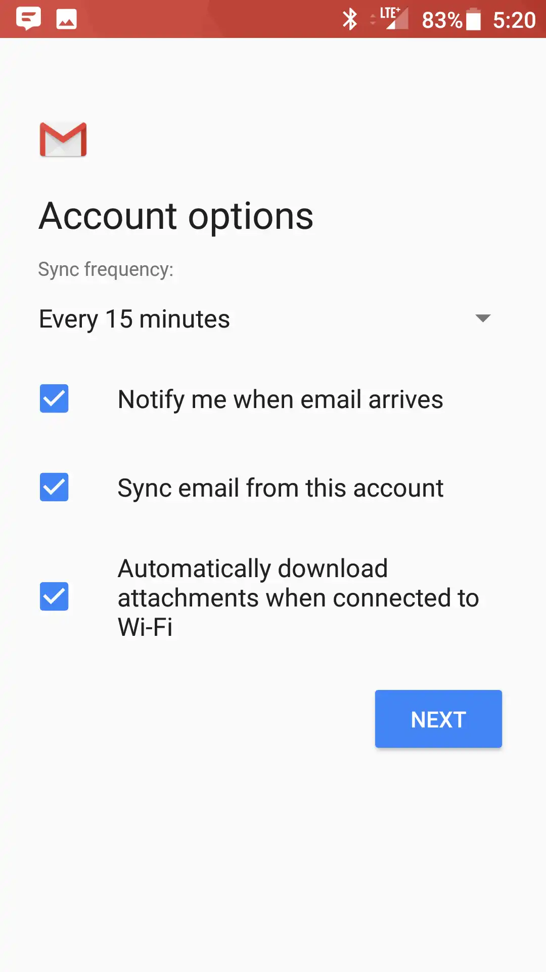 Android: Gmail setup instructional image 6