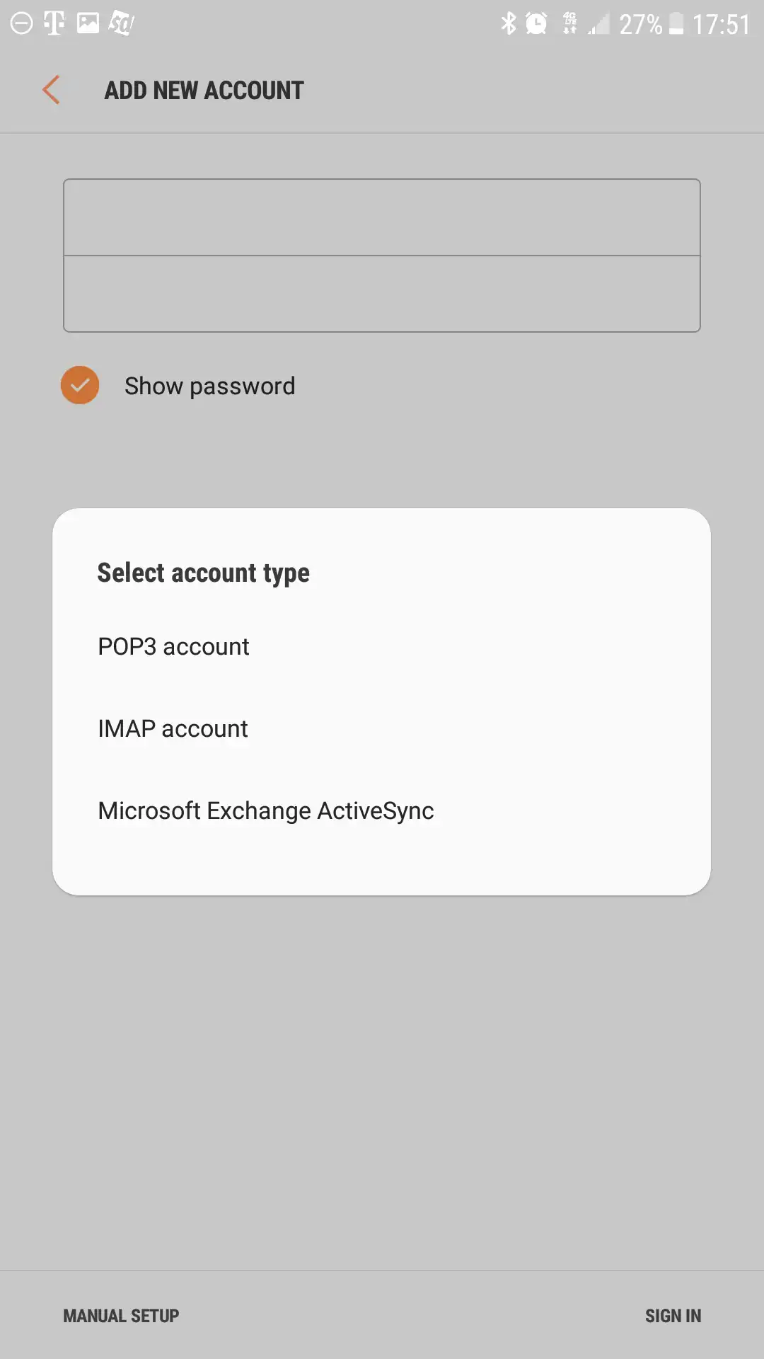 Android: Mail setup instructional image 3