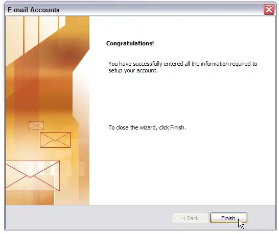 outlook 2003 setup instructional image 8